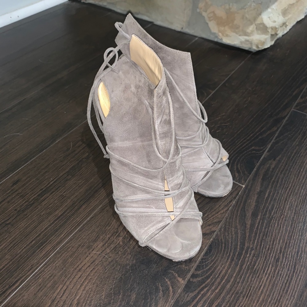 M Gemi Suede and Leather Pumps